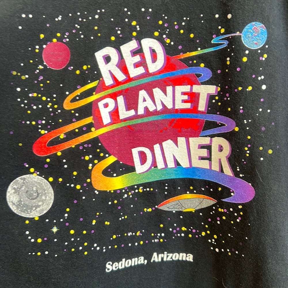 RED PLANET DINER Sedona, Arizona T-shirt XL space VINTAGE AZ celestial